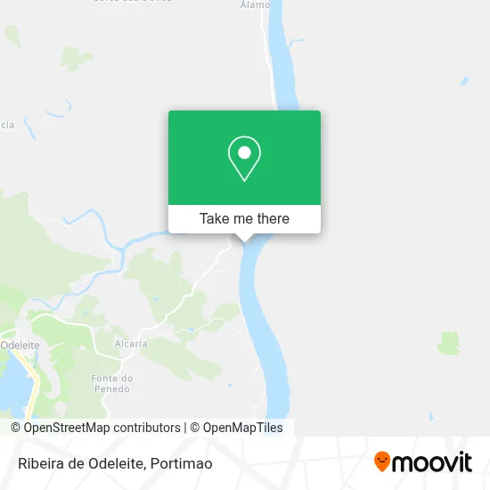 Ribeira de Odeleite map