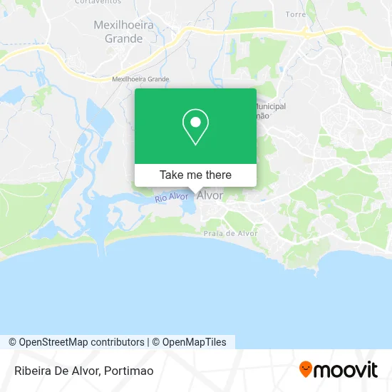 Ribeira De Alvor map