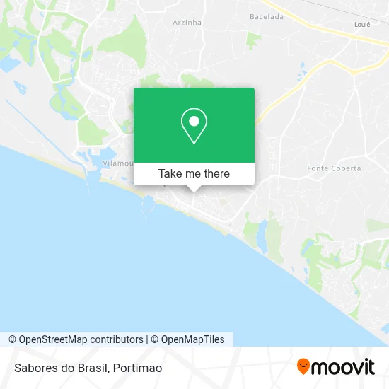 Sabores do Brasil map