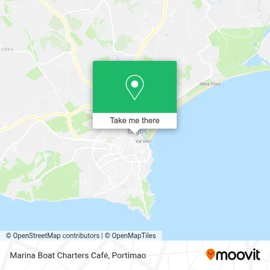 Marina Boat Charters Café map