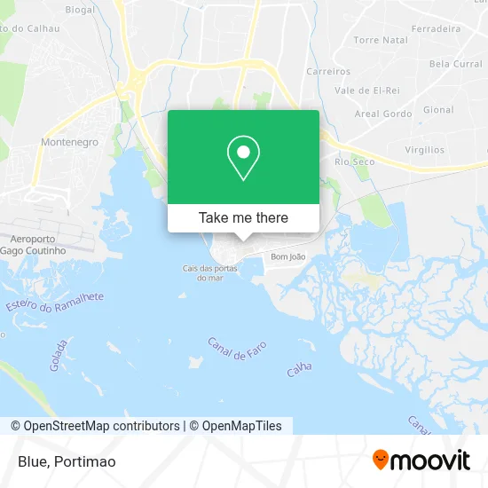 Blue map