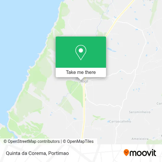 Quinta da Corema map