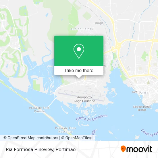 Ria Formosa Pineview map
