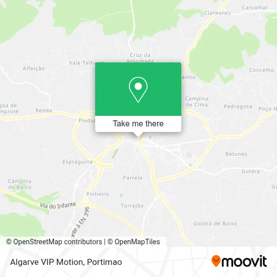 Algarve VIP Motion map