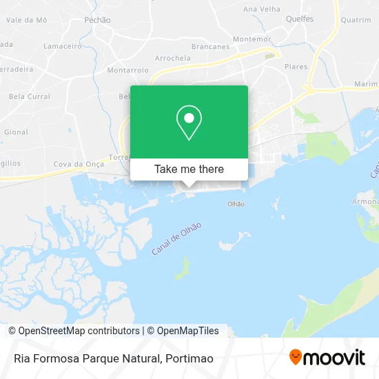Ria Formosa Parque Natural map