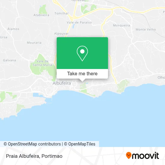 Praia Albufeira map