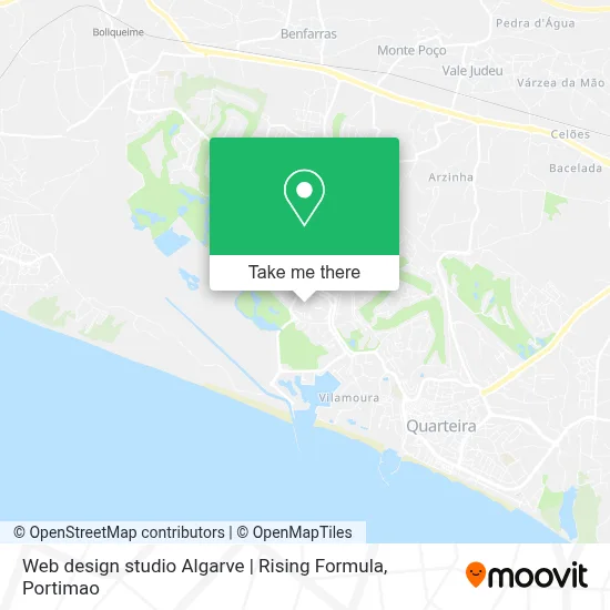 Web design studio Algarve | Rising Formula map