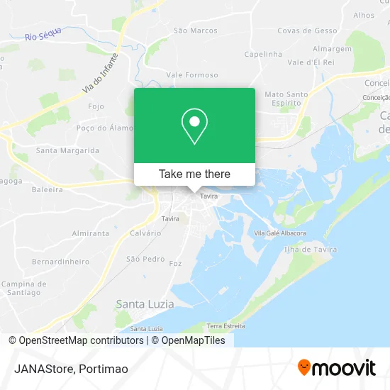 JANAStore map
