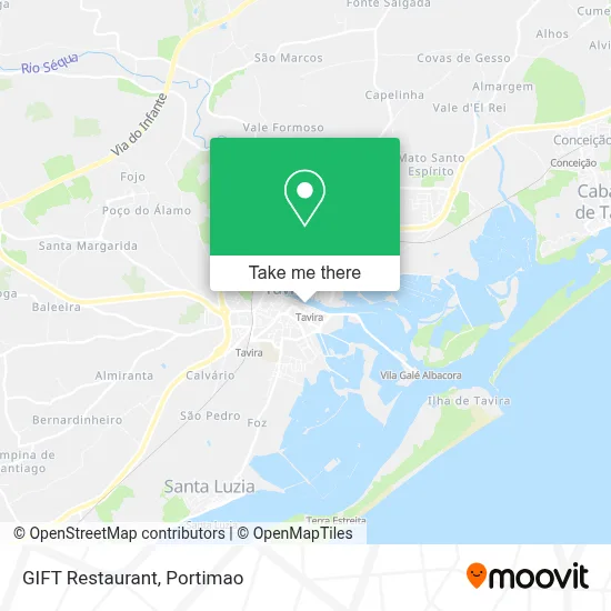 GIFT Restaurant map