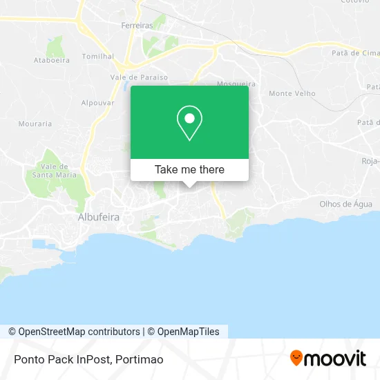 Ponto Pack InPost map