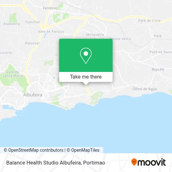 Balance Health Studio Albufeira map