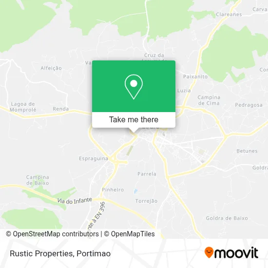 Rustic Properties map