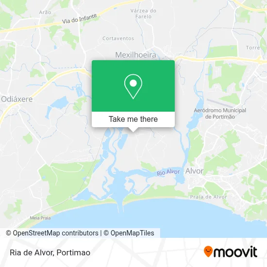 Ria de Alvor map