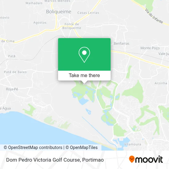 Dom Pedro Victoria Golf Course map