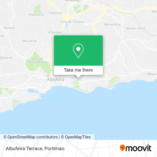 Albufeira Terrace map