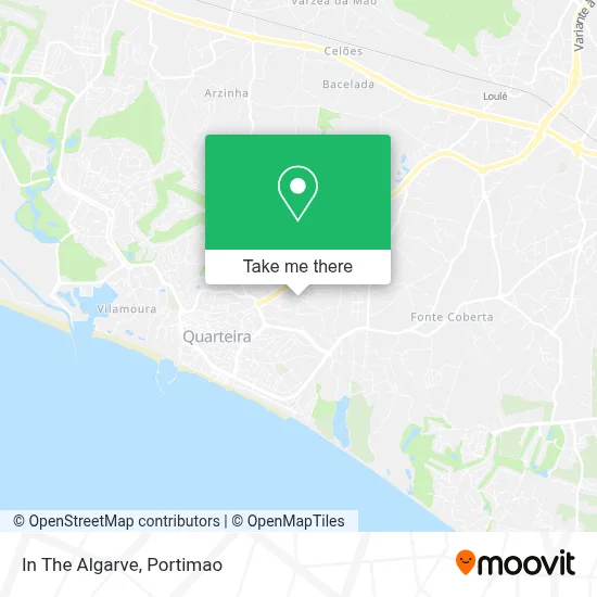 In The Algarve map