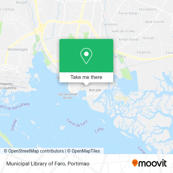 Municipal Library of Faro map