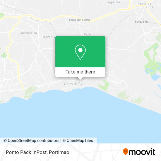 Ponto Pack InPost map
