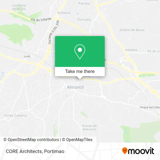 CORE Architects map