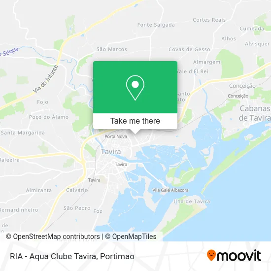 RIA - Aqua Clube Tavira map