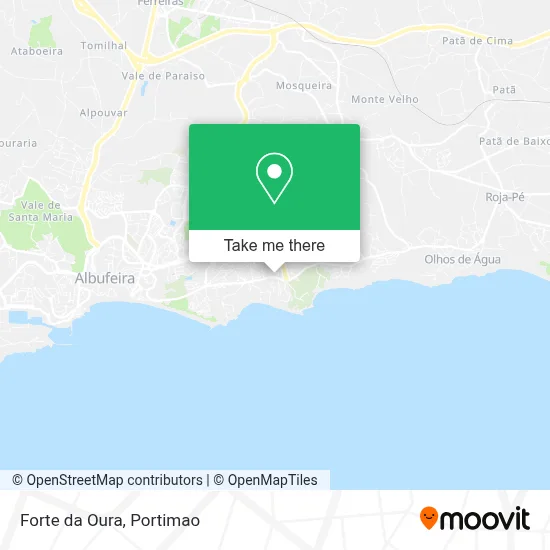 Forte da Oura map