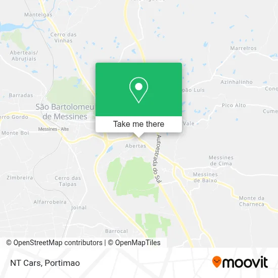 NT Cars map