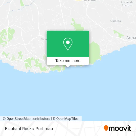 Elephant Rocks map