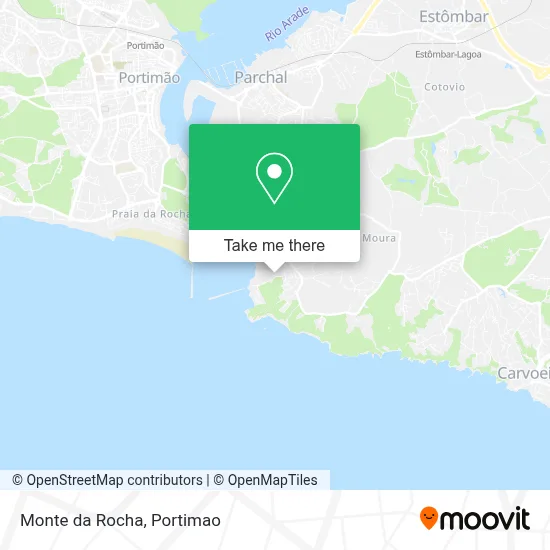Monte da Rocha map