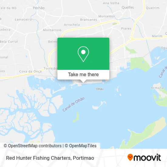 Red Hunter Fishing Charters map
