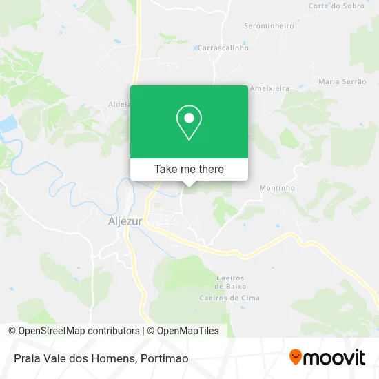 Praia Vale dos Homens map