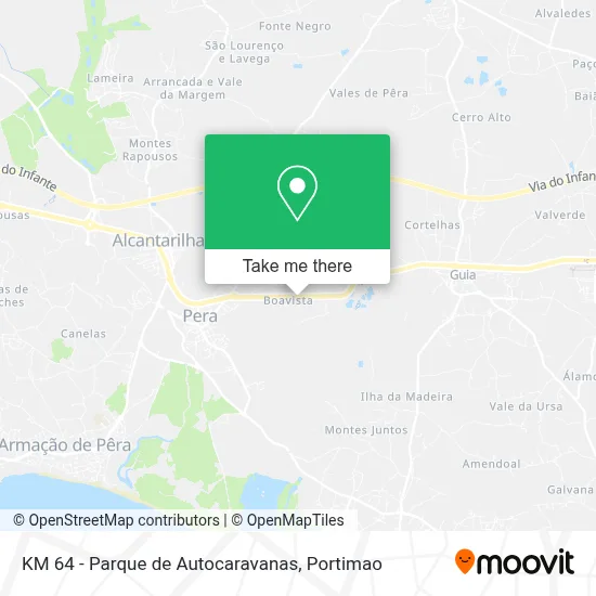 KM 64 - Parque de Autocaravanas map