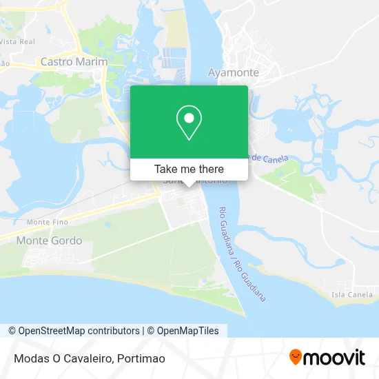 Modas O Cavaleiro map