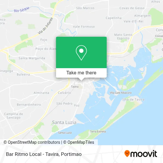 Bar Ritmo Local - Tavira map