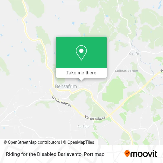 Riding for the Disabled Barlavento map