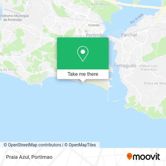Praia Azul map