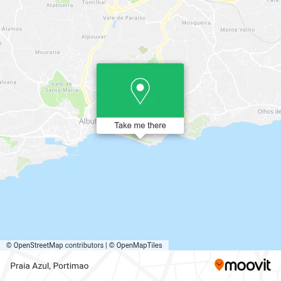Praia Azul map
