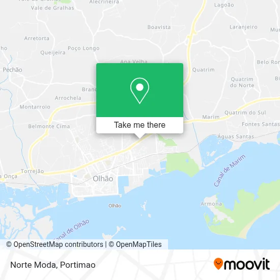 Norte Moda map