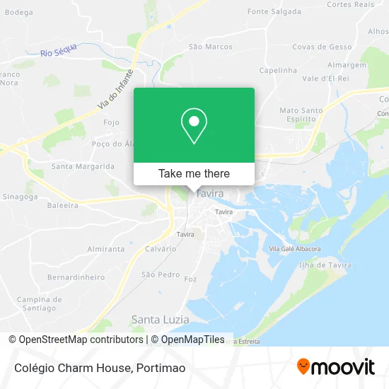Colégio Charm House map
