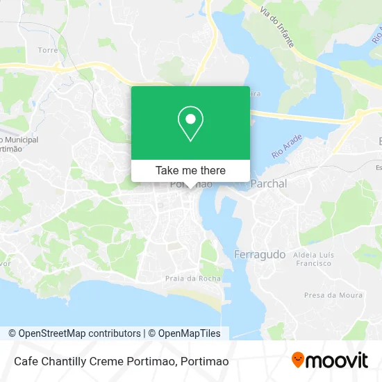 Cafe Chantilly Creme Portimao map