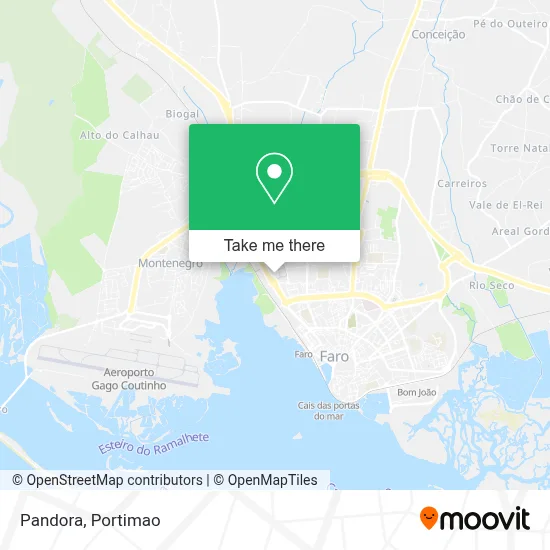 Pandora map