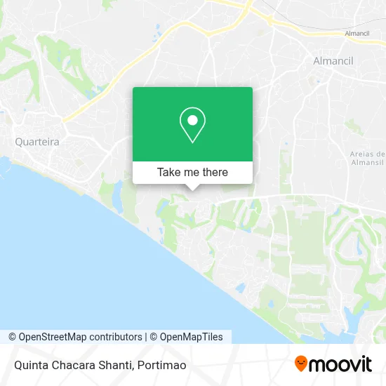 Quinta Chacara Shanti map