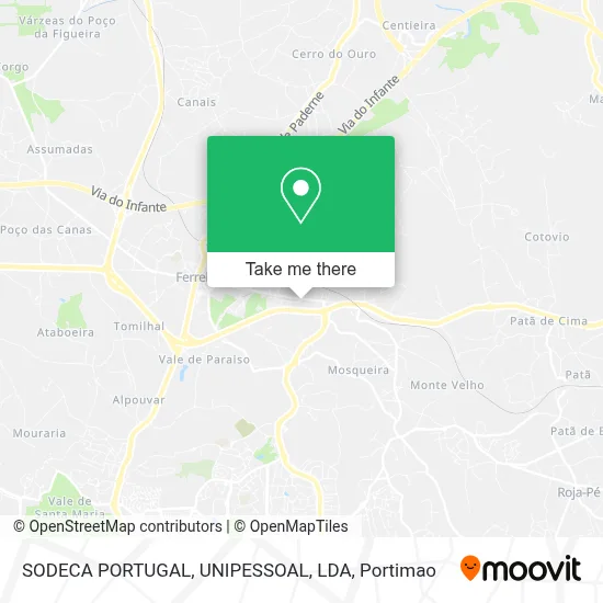 SODECA PORTUGAL, UNIPESSOAL, LDA map