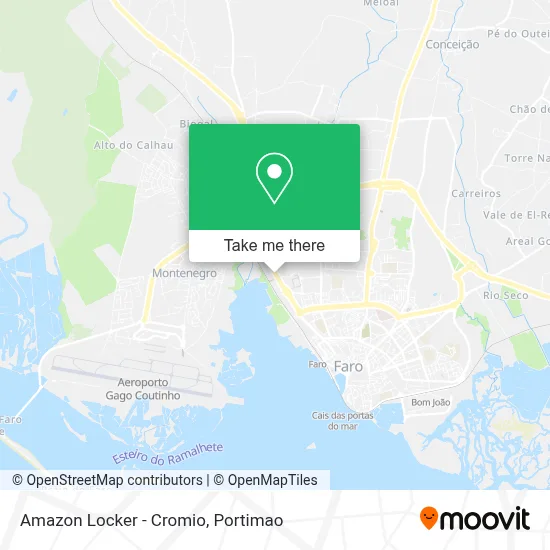 Amazon Locker - Cromio map