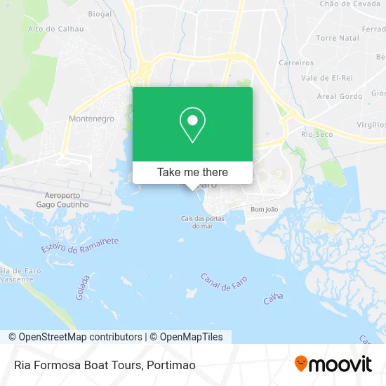Ria Formosa Boat Tours map
