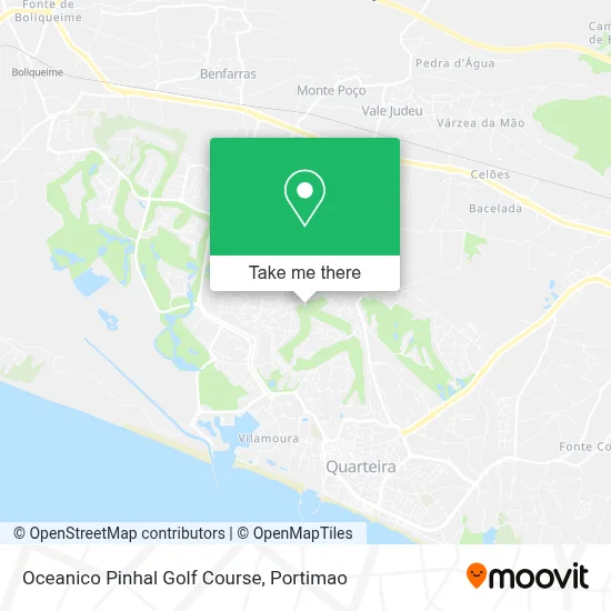 Oceanico Pinhal Golf Course map