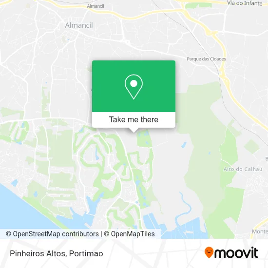 Pinheiros Altos map