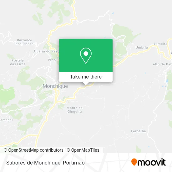 Sabores de Monchique map