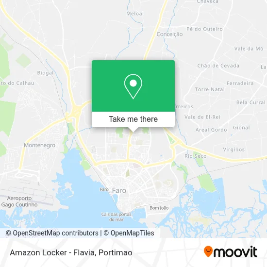 Amazon Locker - Flavia map