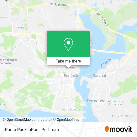 Ponto Pack InPost map
