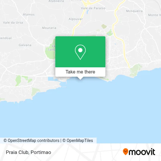 Praia Club map